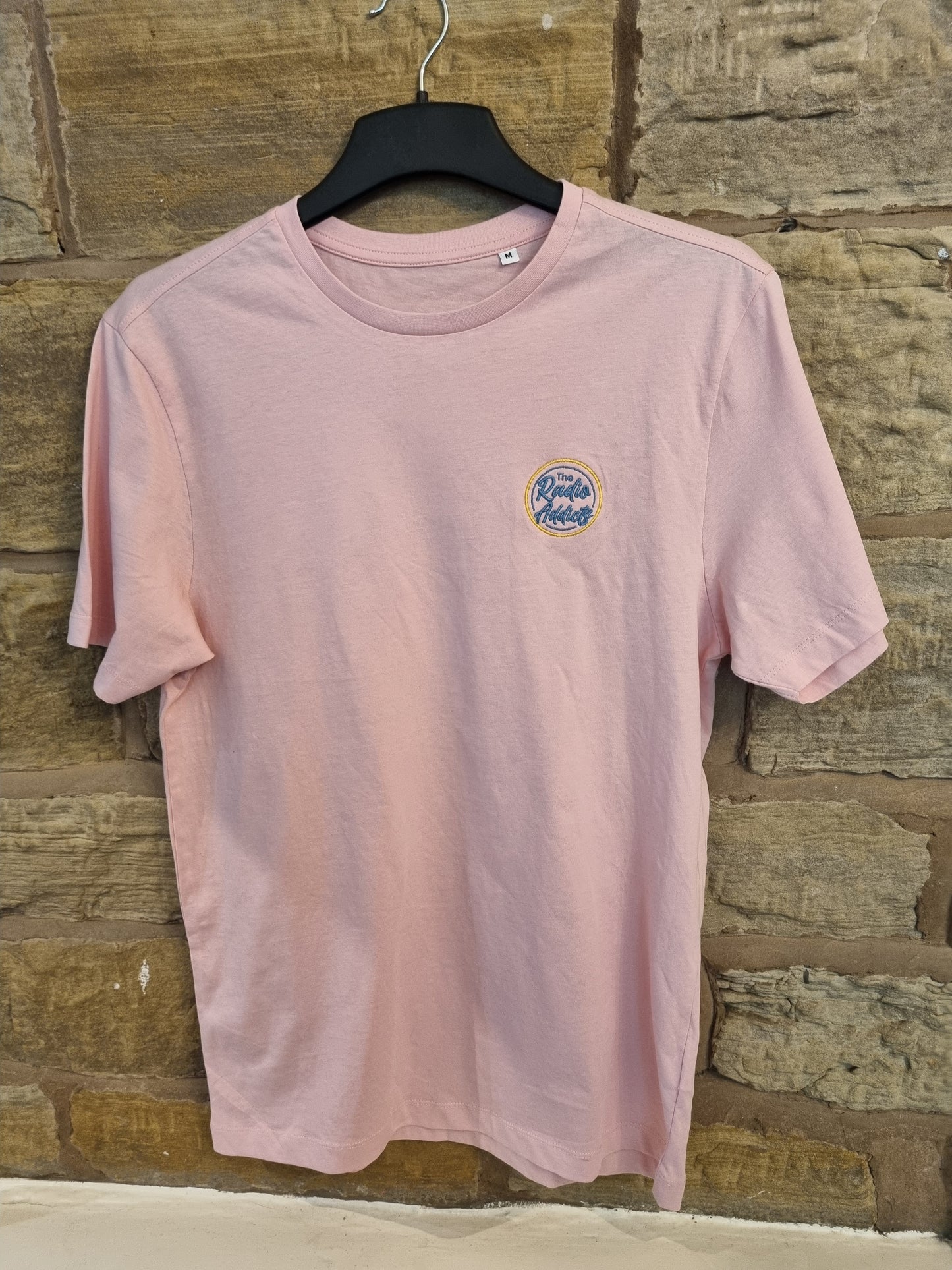 Pink Embroidered Front Logo T-Shirt