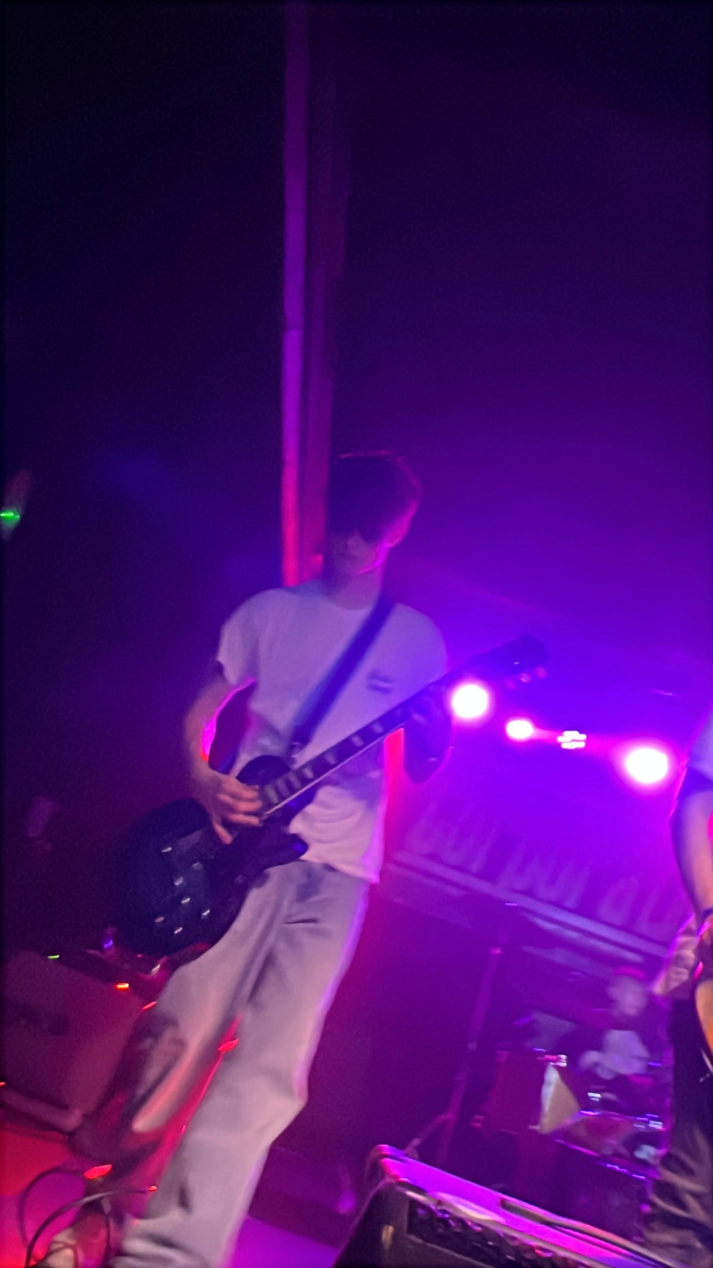 White Tshirt with The Radio Addicts logo printed on the front and back THE ONE DANIEL WEARS (see photos)