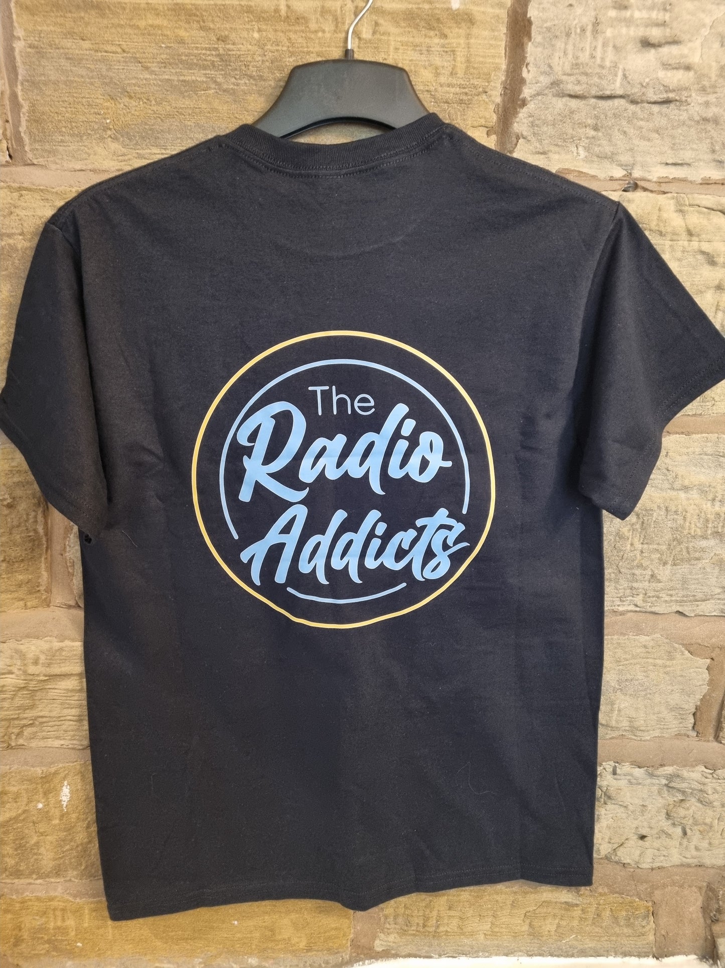 Black Front & Back Printed T-Shirt