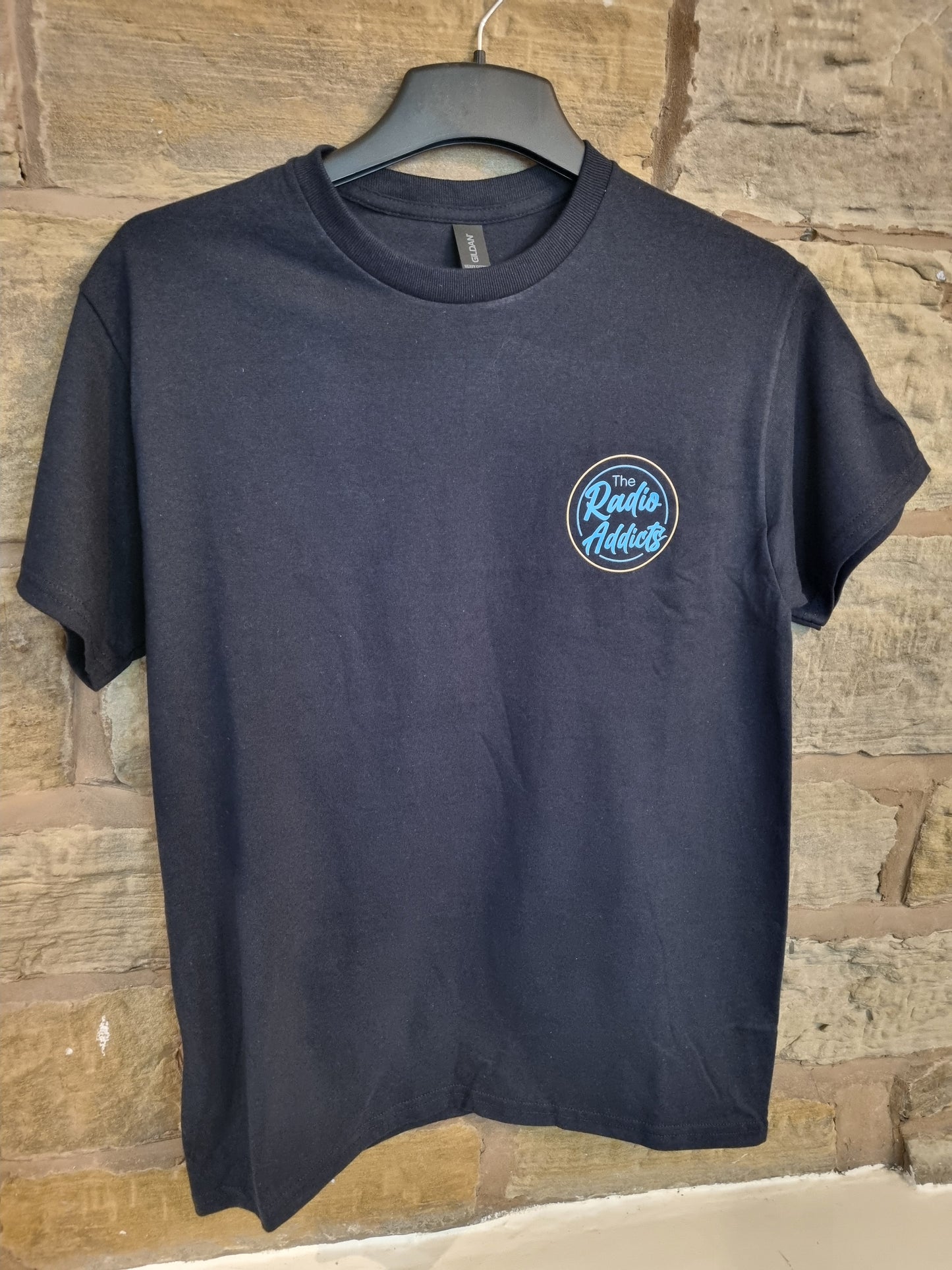 Black Front & Back Printed T-Shirt