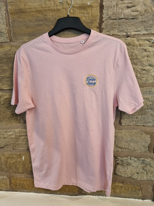 Pink Embroidered Front Logo T-Shirt