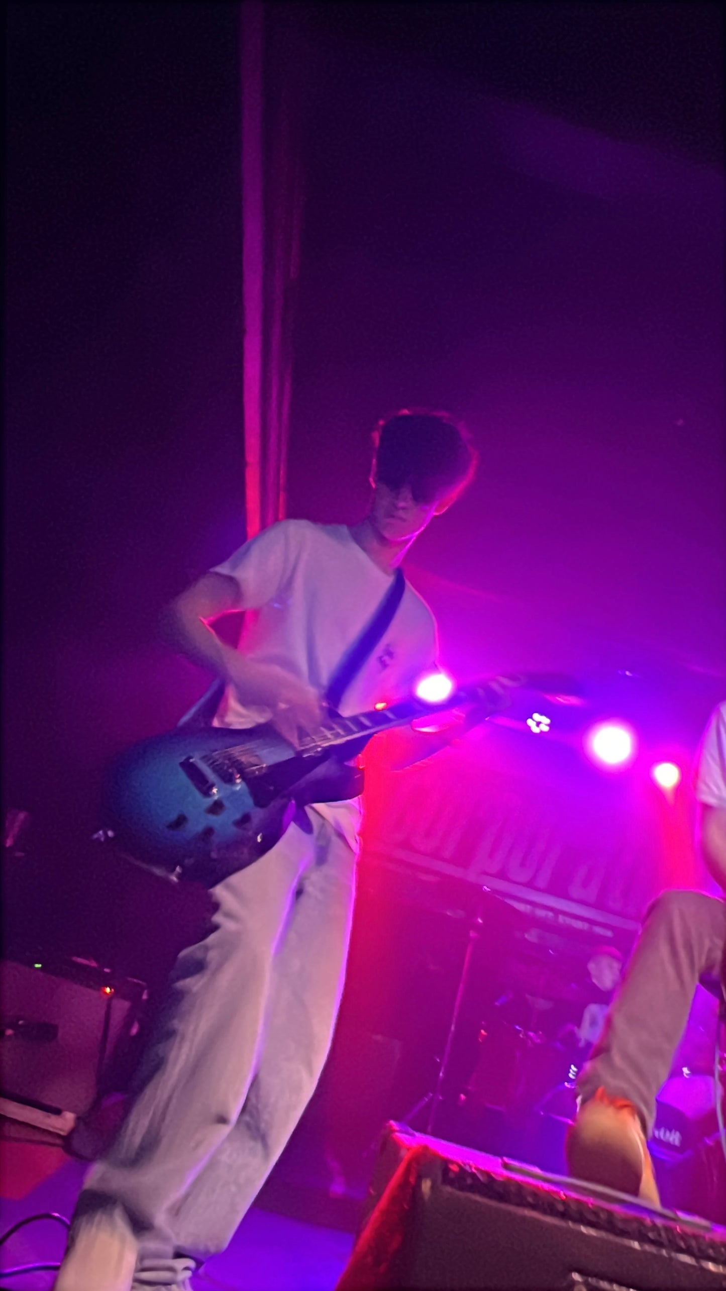 White Tshirt with The Radio Addicts logo printed on the front and back THE ONE DANIEL WEARS (see photos)